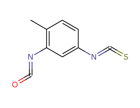 Molecular Structure of 91037-86-4 (2-isocyanato-4-isothiocyanato-1-methylbenzene)