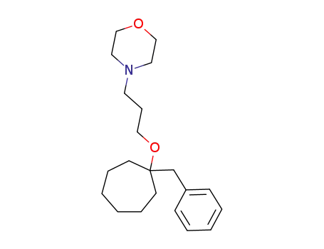 Molecular Structure of 22671-58-5 (4-[3-(1-benzyl-cycloheptyloxy)-propyl]-morpholine)