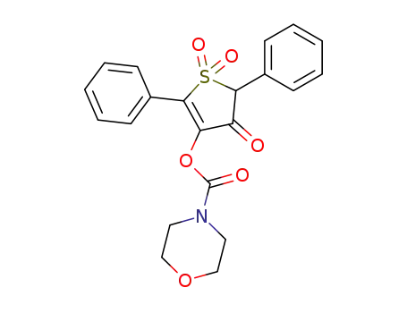 morpholine-4-carboxylic acid 1,1,4-trioxo-2,5-diphenyl-4,5-dihydro-1<i>H</i>-1λ<sup>6</sup>-thiophen-3-yl ester