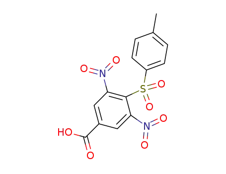 Molecular Structure of 103428-81-5 (3,5-dinitro-4-(toluene-4-sulfonyl)-benzoic acid)