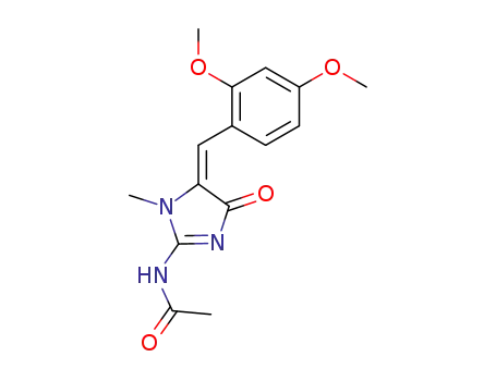 <i>N</i>-[5-(2,4-dimethoxy-benzylidene)-1-methyl-4-oxo-4,5-dihydro-1<i>H</i>-imidazol-2-yl]-acetamide