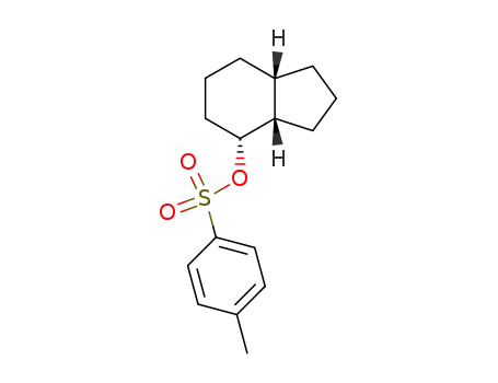 (+/-)-4<i>t</i>-(toluene-sulfonyl-<sup>(4)</sup>-oxy)-(3a<i>rH</i>,7a<i>cH</i>)-hexahydro-indan