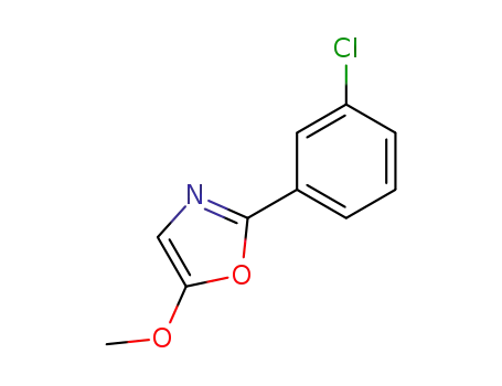 Molecular Structure of 67567-61-7 (Oxazole, 2-(3-chlorophenyl)-5-methoxy-)