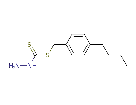 Molecular Structure of 26173-65-9 (Hydrazinecarbodithioic acid 4-butyl-benzyl ester)