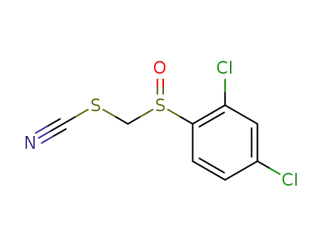 Molecular Structure of 21106-10-5 (2,4-Dichlor-phenyl-sulfinylmethylthiocyanat)