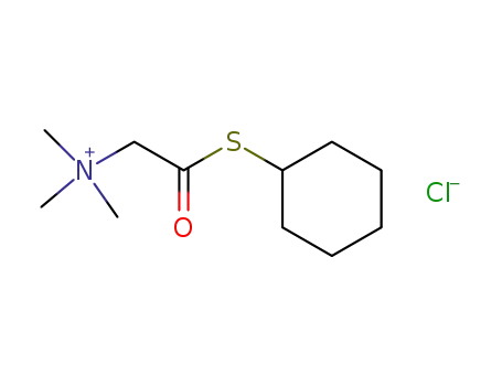 Molecular Structure of 99785-36-1 (Cyclohexylsulfanylcarbonylmethyl-trimethyl-ammonium; chloride)