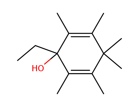 1-Ethyl-2.3.4.4.5.6-hexamethyl-2.5-cyclohexadien-1-ol