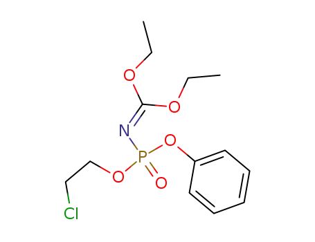 N-<(2-Chlor-ethyl)-phenyl-phosphono>-iminokohlensaeure-diethylester