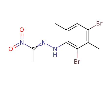 N-(2,4-Dibromo-3,6-dimethyl-phenyl)-N'-[1-nitro-eth-(Z)-ylidene]-hydrazine