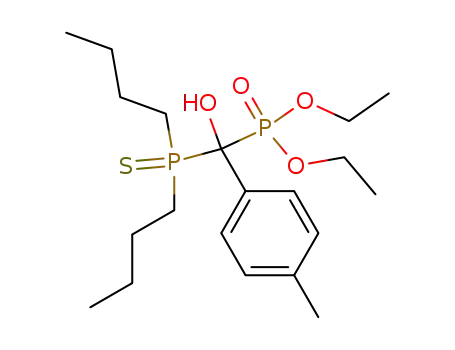 [(Dibutyl-phosphinothioyl)-hydroxy-p-tolyl-methyl]-phosphonic acid diethyl ester