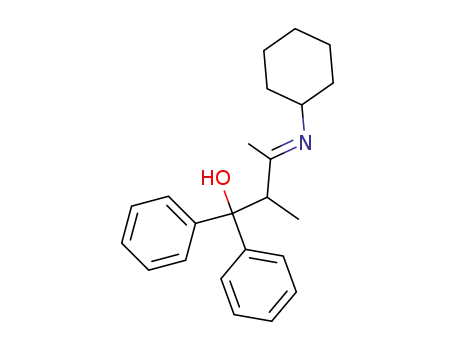 Molecular Structure of 14035-58-6 (4-Hydroxy-3-methyl-4,4-diphenyl-butyliden-2-cyclohexylamin)