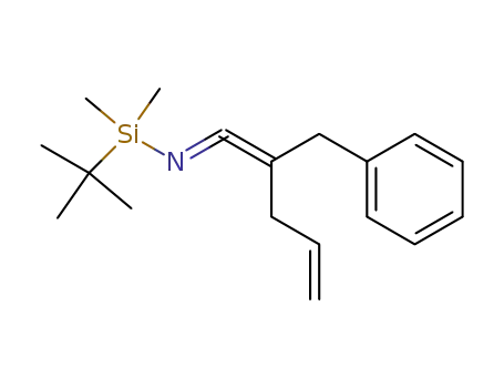 (2-Benzyl-penta-1,4-dienylidene)-(tert-butyl-dimethyl-silanyl)-amine