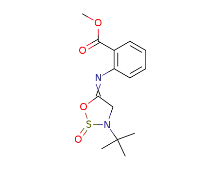 Benzoic acid,
2-[[3-(1,1-dimethylethyl)-2-oxido-1,2,3-oxathiazolidin-5-ylidene]amino]-,
methyl ester