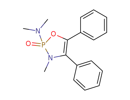 dimethyl-(3-methyl-2-oxo-4,5-diphenyl-2,3-dihydro-2λ<sup>5</sup>-[1,3,2]oxazaphosphol-2-yl)-amine