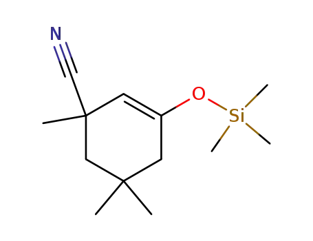 1,5,5-Trimethyl-3-trimethylsilanyloxy-cyclohex-2-enecarbonitrile