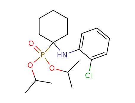Molecular Structure of 31002-99-0 ([1-(2-Chloro-phenylamino)-cyclohexyl]-phosphonic acid diisopropyl ester)