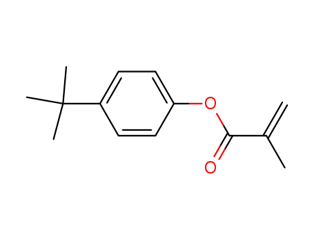 Molecular Structure of 13101-33-2 (2-Propenoic acid, 2-methyl-, 4-(1,1-dimethylethyl)phenyl ester)