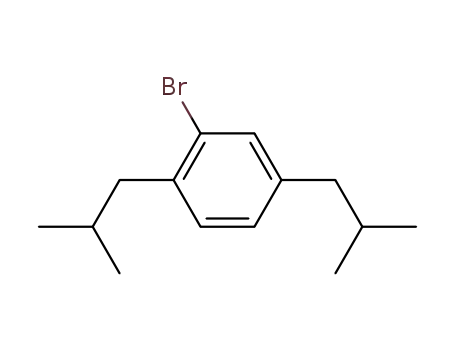 Molecular Structure of 52076-35-4 (Benzene, 2-bromo-1,4-bis(2-methylpropyl)-)