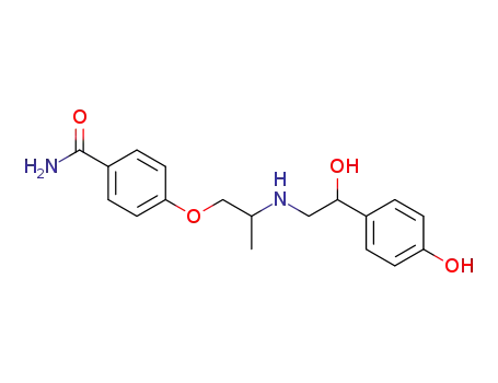 Molecular Structure of 36611-38-8 (4-{2-[2-Hydroxy-2-(4-hydroxy-phenyl)-ethylamino]-propoxy}-benzamide)