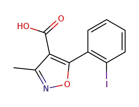 5-(2-iodo-phenyl)-3-methyl-isoxazole-4-carboxylic acid