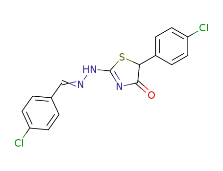 4-chloro-benzaldehyde [5-(4-chloro-phenyl)-4-oxo-thiazolidin-2-ylidene]-hydrazone