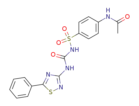 4-acetylamino-<i>N</i>-(5-phenyl-[1,2,4]thiadiazol-3-ylcarbamoyl)-benzenesulfonamide
