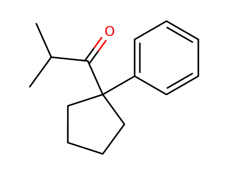 Molecular Structure of 17206-44-9 (<1-Phenyl-cyclopentyl>-isopropyl-keton)
