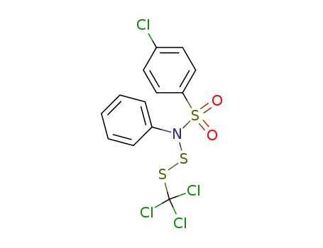 N-(Trichlormethyl-dithio)-p-chlor-benzolsulfonsaeure-anilid