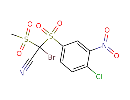 Molecular Structure of 62283-52-7 (Acetonitrile, bromo[(4-chloro-3-nitrophenyl)sulfonyl](methylsulfonyl)-)