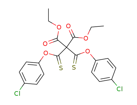 2,2-Bis-(4-chloro-phenoxythiocarbonyl)-malonic acid diethyl ester
