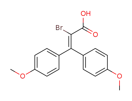 1-Brom-2,2-bis-<4-methoxy-phenyl>-acrylsaeure