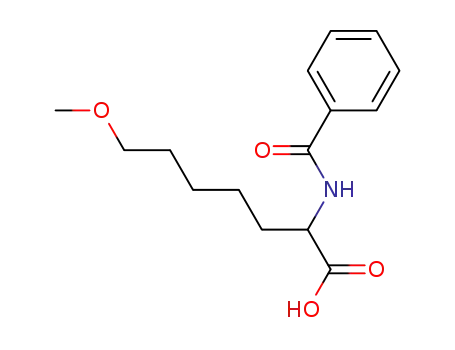 Molecular Structure of 92702-90-4 (2-Benzamino-7-methoxy-heptansaeure)