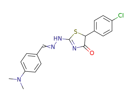 4-dimethylamino-benzaldehyde [4-(4-chloro-phenyl)-5-oxo-thiazolidin-2-ylidene]-hydrazone
