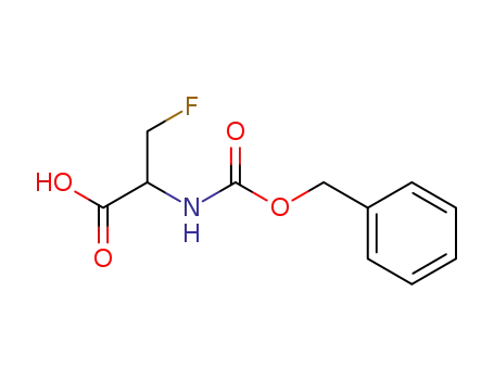 Molecular Structure of 16652-38-3 (Alanine, 3-fluoro-N-[(phenylmethoxy)carbonyl]-)