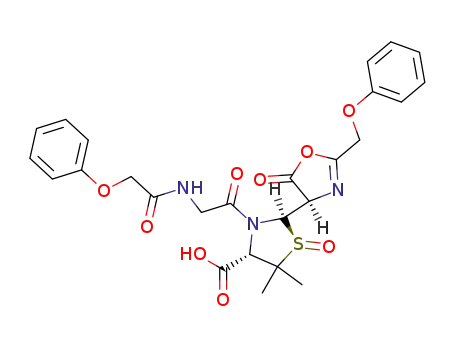(4<i>S</i>)-5,5-dimethyl-1<i>t</i>-oxo-2<i>t</i>-((<i>R</i>)-5-oxo-2-phenoxymethyl-4,5-dihydro-oxazol-4-yl)-3-(<i>N</i>-phenoxyacetyl-glycyl)-1λ<sup>4</sup>-thiazolidine-4<i>r</i>-carboxylic acid