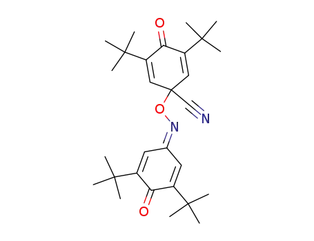 3,5-Di-tert.-butyl-p-benzochinonmonoxim-(4-oxo-3,5-di-tert.-butyl-1-cyan-cyclohexadien-(2,5)-yl)-aether