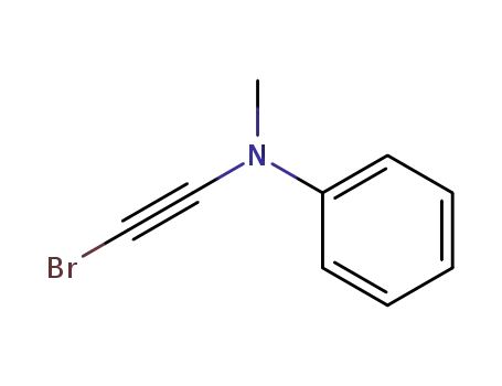 Molecular Structure of 54091-25-7 (N-Phenyl-N-methylamino-1-brom-2-ethinylamin)