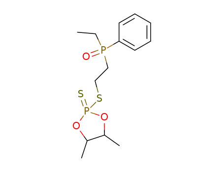 2-[2-(Ethyl-phenyl-phosphinoyl)-ethylsulfanyl]-4,5-dimethyl-[1,3,2]dioxaphospholane 2-sulfide