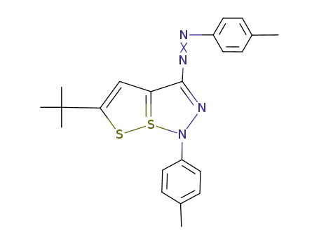 5-<i>tert</i>-butyl-1-<i>p</i>-tolyl-3-<i>p</i>-tolylazo-1<i>H</i>-7λ<sup>4</sup>-[1,2]dithiolo[5,1-<i>e</i>][1,2,3]thiadiazole
