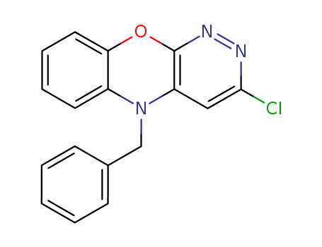 5-benzyl-3-chloro-5<i>H</i>-benzo[<i>b</i>]pyridazino[4,3-<i>e</i>][1,4]oxazine