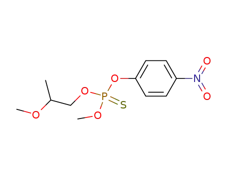 Molecular Structure of 28372-27-2 (Thiophosphoric acid O-(2-methoxy-propyl) ester O'-methyl ester O''-(4-nitro-phenyl) ester)