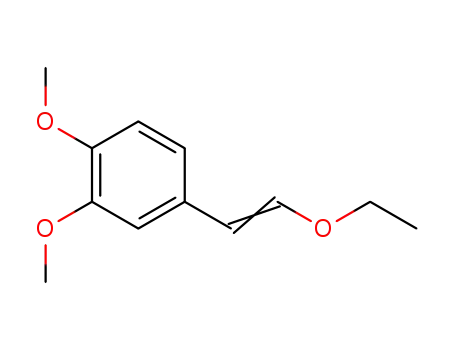 Molecular Structure of 61668-42-6 (Benzene, 4-(2-ethoxyethenyl)-1,2-dimethoxy-)