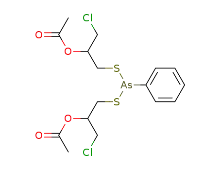Phenyldithioarsonigsaeure-bis-<2-acetoxy-3-chlor-propylester>