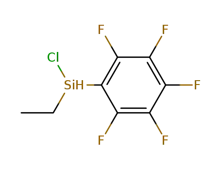 Molecular Structure of 40169-33-3 (Chlor-ethyl-(pentafluorphenyl)silan)
