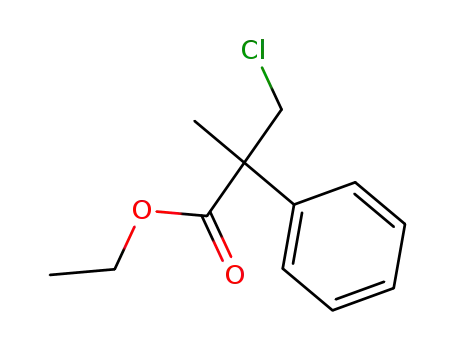 3-Chlor-2-methyl-2-phenyl-propionsaeure-ethylester
