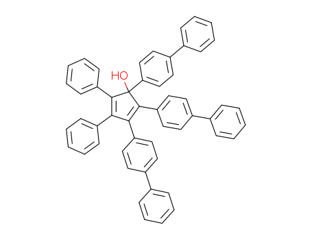 4.5-Diphenyl-1.2.3-tris-<biphenylyl-(4)>-cyclopentadien-(2.4)-ol-(1)