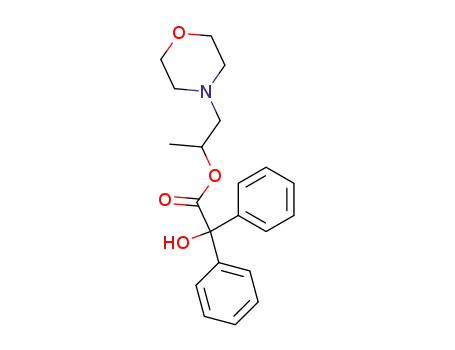 hydroxy-diphenyl-acetic acid 1-methyl-2-morpholin-4-yl-ethyl ester
