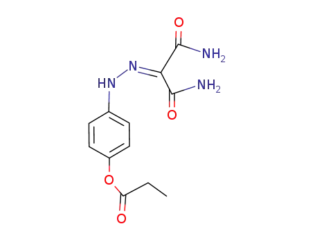 Propionic acid 4-(N'-dicarbamoylmethylene-hydrazino)-phenyl ester
