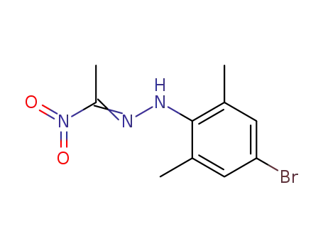 Molecular Structure of 23787-41-9 (N-(4-Bromo-2,6-dimethyl-phenyl)-N'-[1-nitro-eth-(Z)-ylidene]-hydrazine)