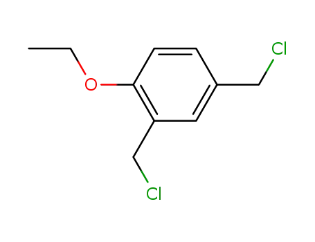 Molecular Structure of 93611-41-7 (Benzene, 2,4-bis(chloromethyl)-1-ethoxy-)